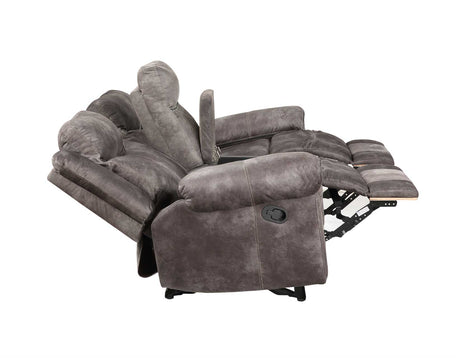 Nashville Gray 3-Piece Manual Reclining Set by Steve Silver at Eve Furniture