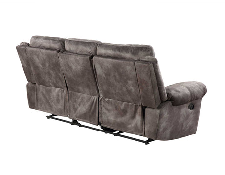 Nashville Gray 3-Piece Manual Reclining Set by Steve Silver at Eve Furniture