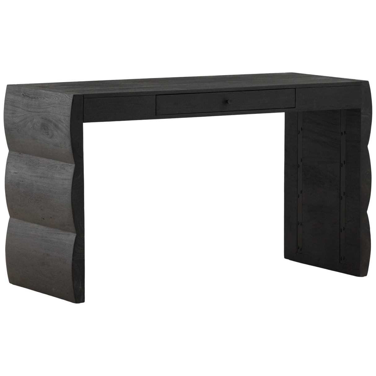 Natassia Desk, Black by Dovetail at Eve Furniture