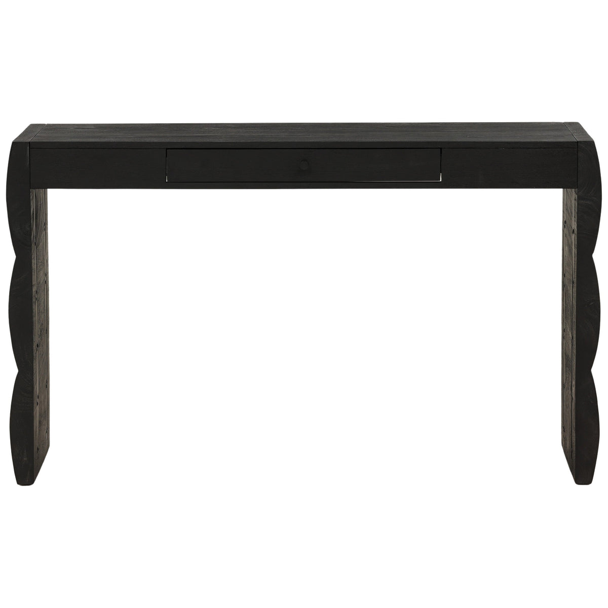 Natassia Desk, Black by Dovetail at Eve Furniture