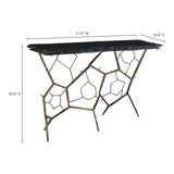 Nate Dark Grey Console Table by Moe's Home at Eve Furniture