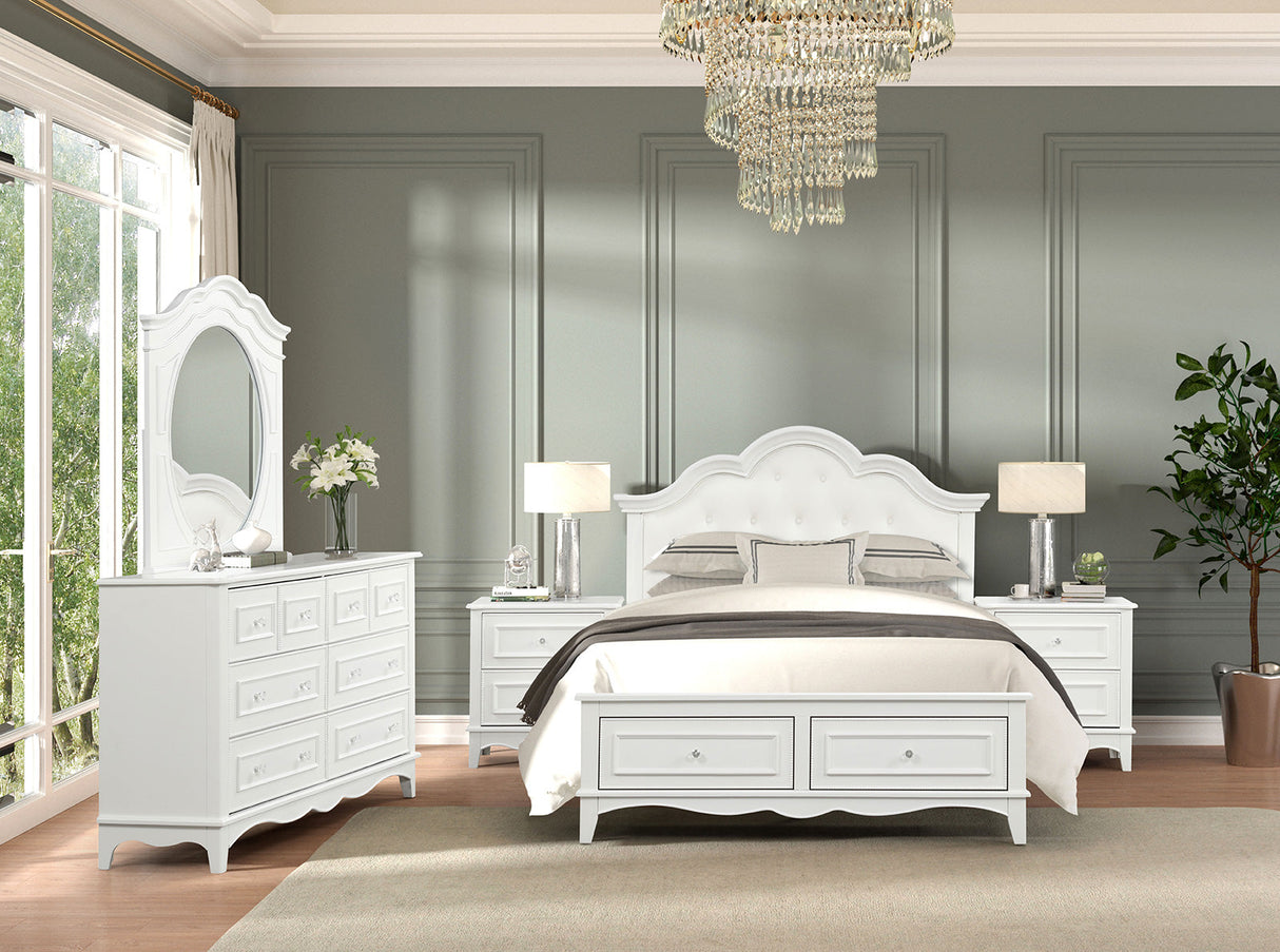 Naucalpan White Twin Bed by Furniture of America at Eve Furniture