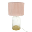 Nebulis Table Lamp Gold - Clear and Pink by Ashcroft Imports at Eve Furniture
