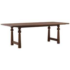 Nethan Dining Table, Brown by Dovetail at Eve Furniture