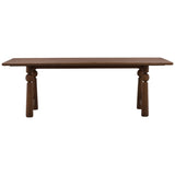 Nethan Dining Table, Brown by Dovetail at Eve Furniture