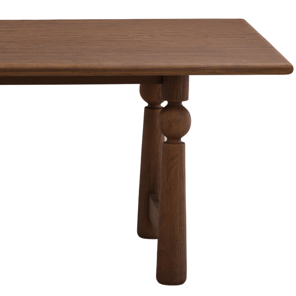 Nethan Dining Table, Brown by Dovetail at Eve Furniture