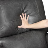 Newnan Gray Double Reclining Sofa by Homelegance at Eve Furniture