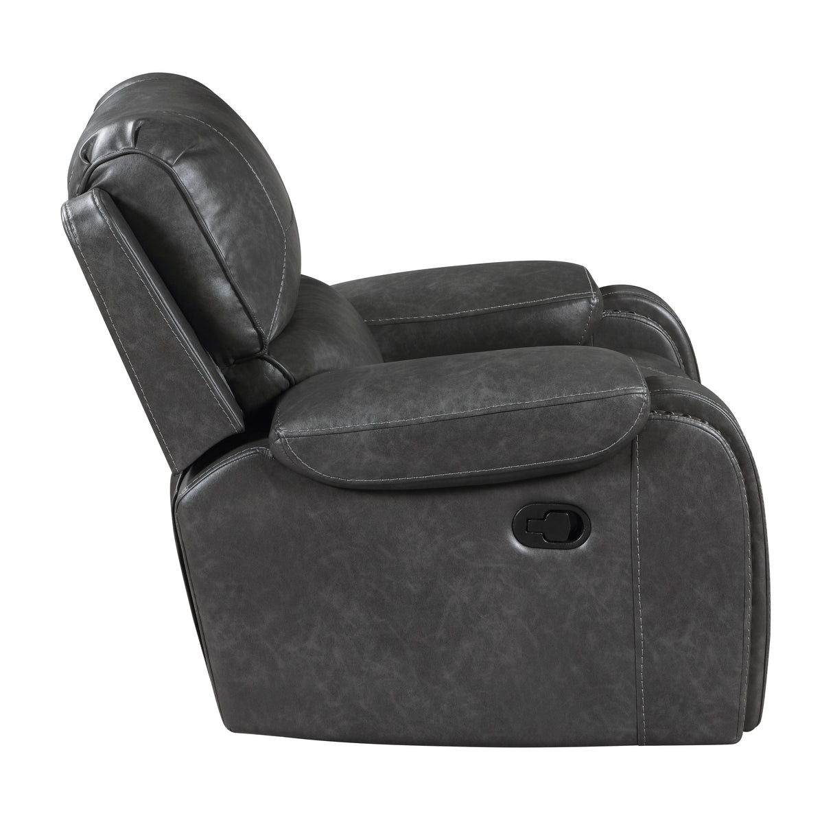 Newnan Gray Swivel Glider Reclining Chair by Homelegance at Eve Furniture