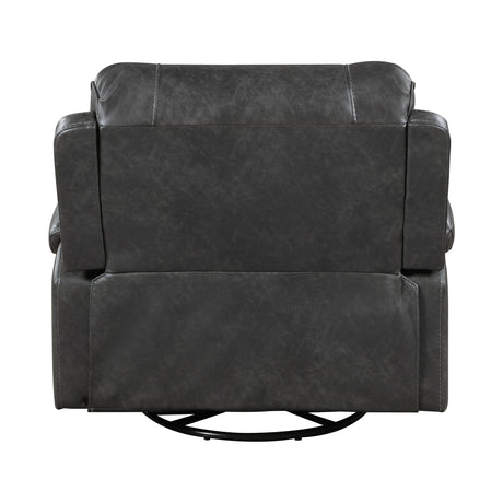 Newnan Gray Swivel Glider Reclining Chair by Homelegance at Eve Furniture