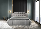 Newquay Gray King Bed by Furniture of America at Eve Furniture