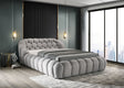 Newquay Gray King Bed by Furniture of America at Eve Furniture