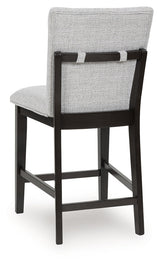 Neymorton Dark Grayish Brown Counter Height Barstool, Set of 2 by Ashley at Eve Furniture