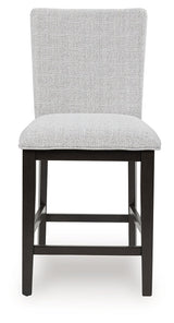 Neymorton Dark Grayish Brown Counter Height Barstool, Set of 2 by Ashley at Eve Furniture