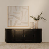 Nicola Black Media Cabinet by Moe's Home at Eve Furniture