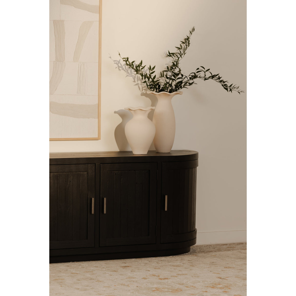 Nicola Black Media Cabinet by Moe's Home at Eve Furniture