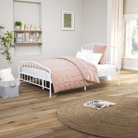 Nicoli White Full Metal Bed by Furniture of America at Eve Furniture