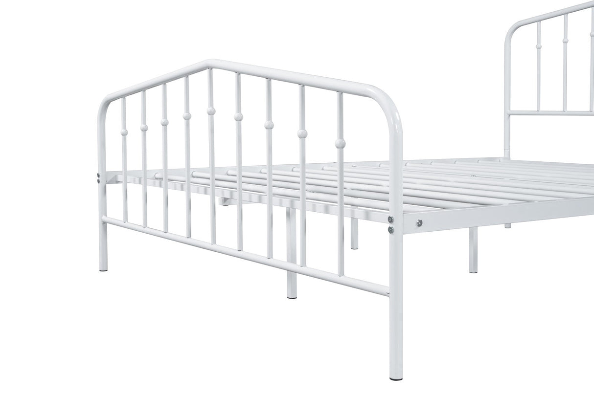Nicoli White Full Metal Bed by Furniture of America at Eve Furniture