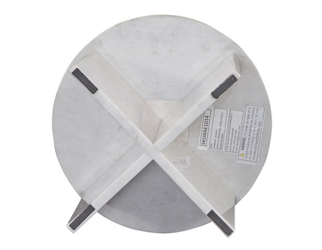 Niki Banswara White Solid Marble Accent Table by Steve Silver at Eve Furniture