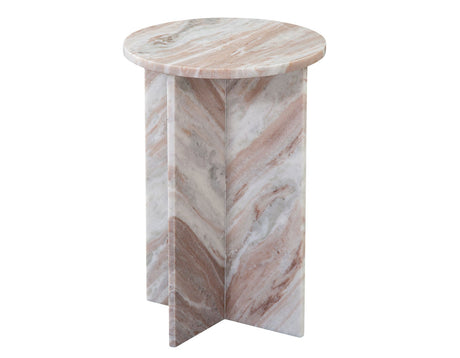 Niki Toronto Brown Marble End Table by Steve Silver at Eve Furniture