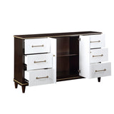 Niles White/Cherry Dresser by Homelegance at Eve Furniture