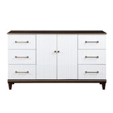 Niles White/Cherry Dresser by Homelegance at Eve Furniture