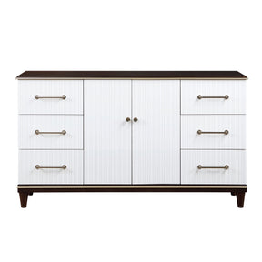 Niles White/Cherry Dresser by Homelegance at Eve Furniture