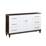 Niles White/Cherry Dresser by Homelegance at Eve Furniture