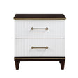 Niles White/Cherry Nightstand by Homelegance at Eve Furniture