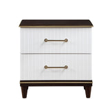 Niles White/Cherry Nightstand by Homelegance at Eve Furniture