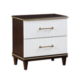 Niles White/Cherry Nightstand by Homelegance at Eve Furniture