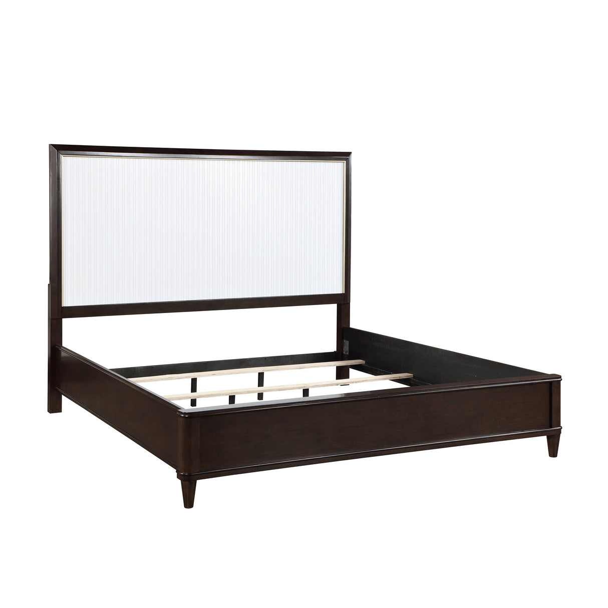 Niles White/Cherry Queen Panel Bed by Homelegance at Eve Furniture