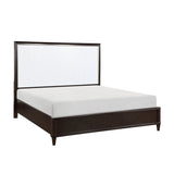 Niles White/Cherry Queen Panel Bed by Homelegance at Eve Furniture