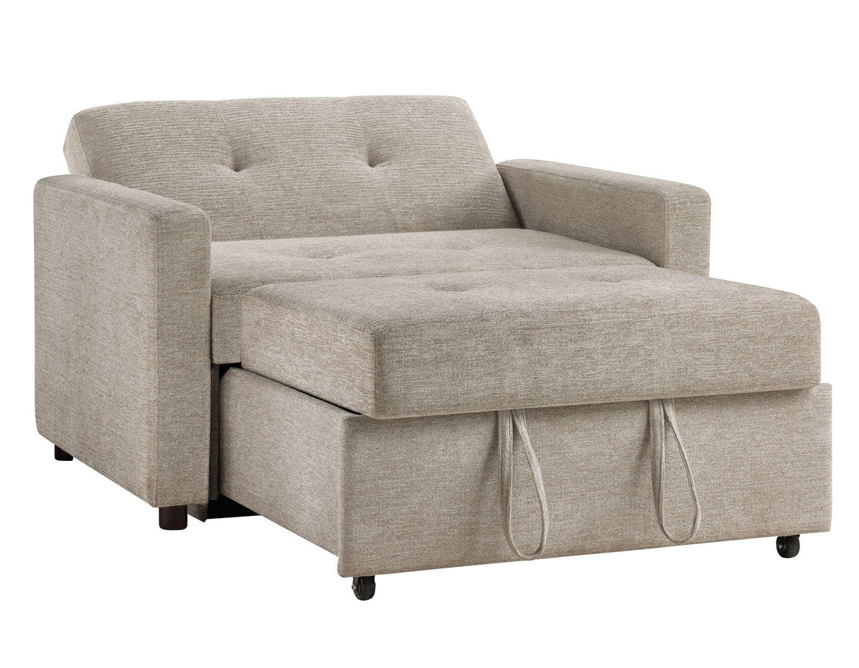 Noah Brown Convertible Sleeper Chair by Steve Silver at Eve Furniture