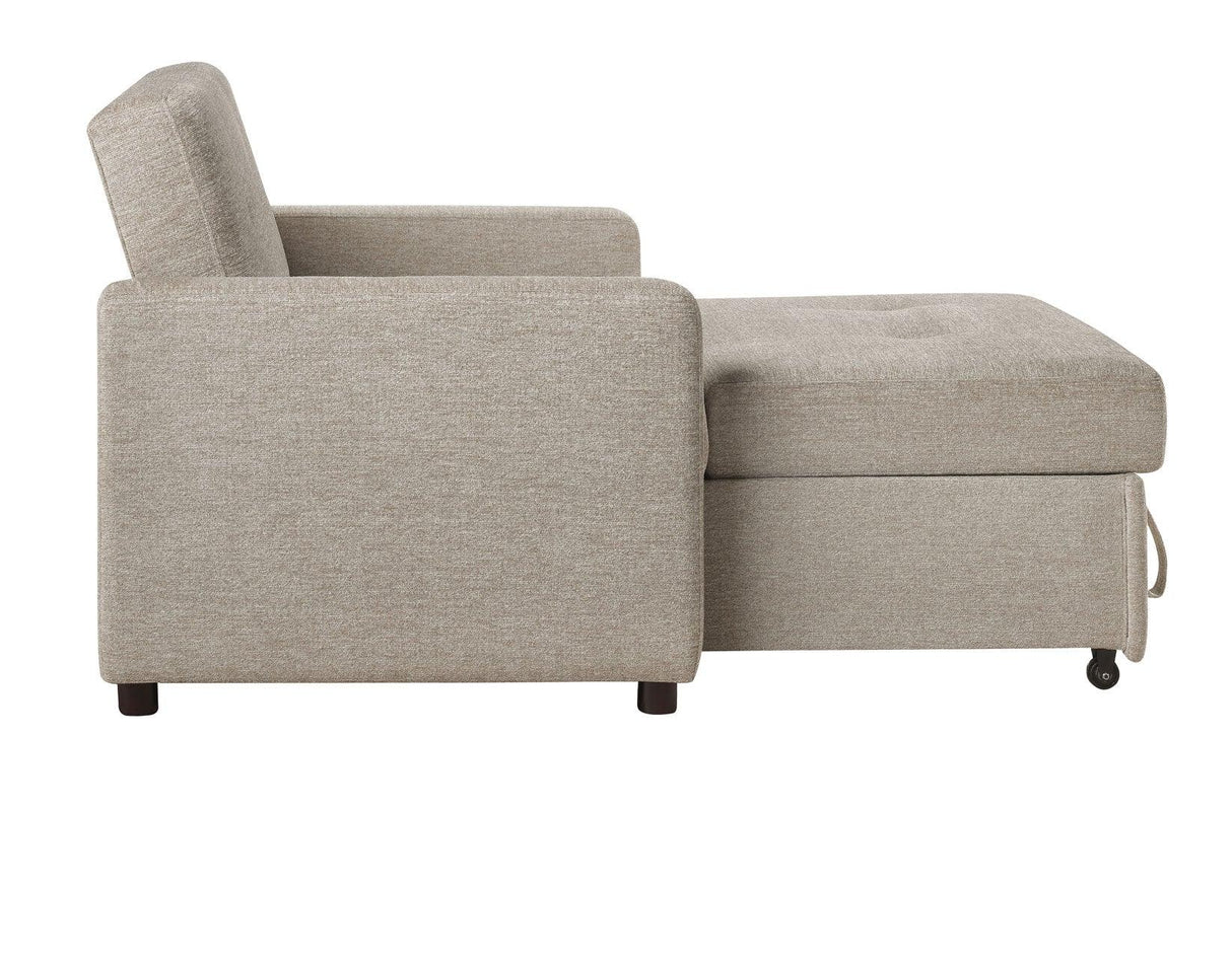 Noah Brown Convertible Sleeper Chair by Steve Silver at Eve Furniture
