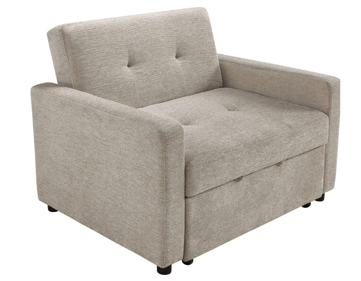 Noah Brown Convertible Sleeper Chair by Steve Silver at Eve Furniture