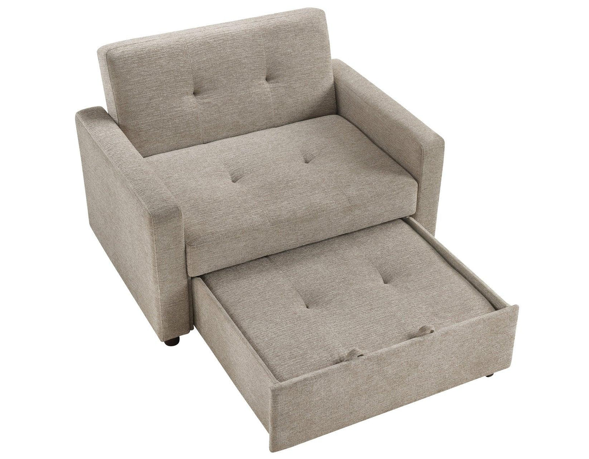 Noah Brown Convertible Sleeper Chair by Steve Silver at Eve Furniture