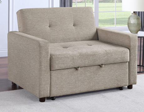 Noah Brown Convertible Sleeper Chair by Steve Silver at Eve Furniture