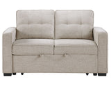 Noah Convertible Sleeper Loveseat, Tan by Steve Silver at Eve Furniture