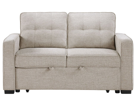 Noah Convertible Sleeper Loveseat, Tan by Steve Silver at Eve Furniture