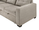 Noah Convertible Sleeper Loveseat, Tan by Steve Silver at Eve Furniture