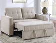Noah Convertible Sleeper Loveseat, Tan by Steve Silver at Eve Furniture