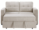 Noah Convertible Sleeper Loveseat, Tan by Steve Silver at Eve Furniture