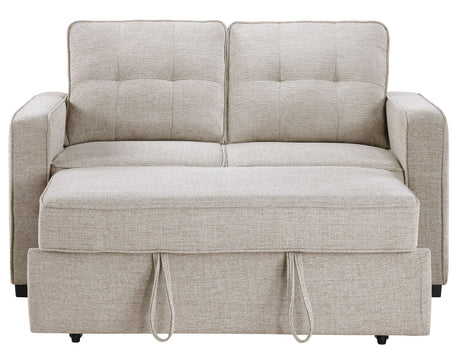 Noah Convertible Sleeper Loveseat, Tan by Steve Silver at Eve Furniture