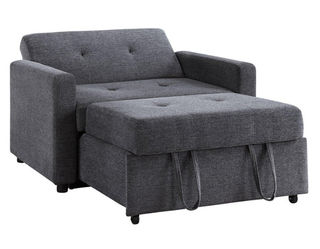 Noah Gray Convertible Sleeper Chair by Steve Silver at Eve Furniture