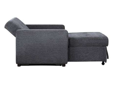 Noah Gray Convertible Sleeper Chair by Steve Silver at Eve Furniture