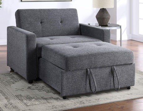 Noah Gray Convertible Sleeper Chair by Steve Silver at Eve Furniture