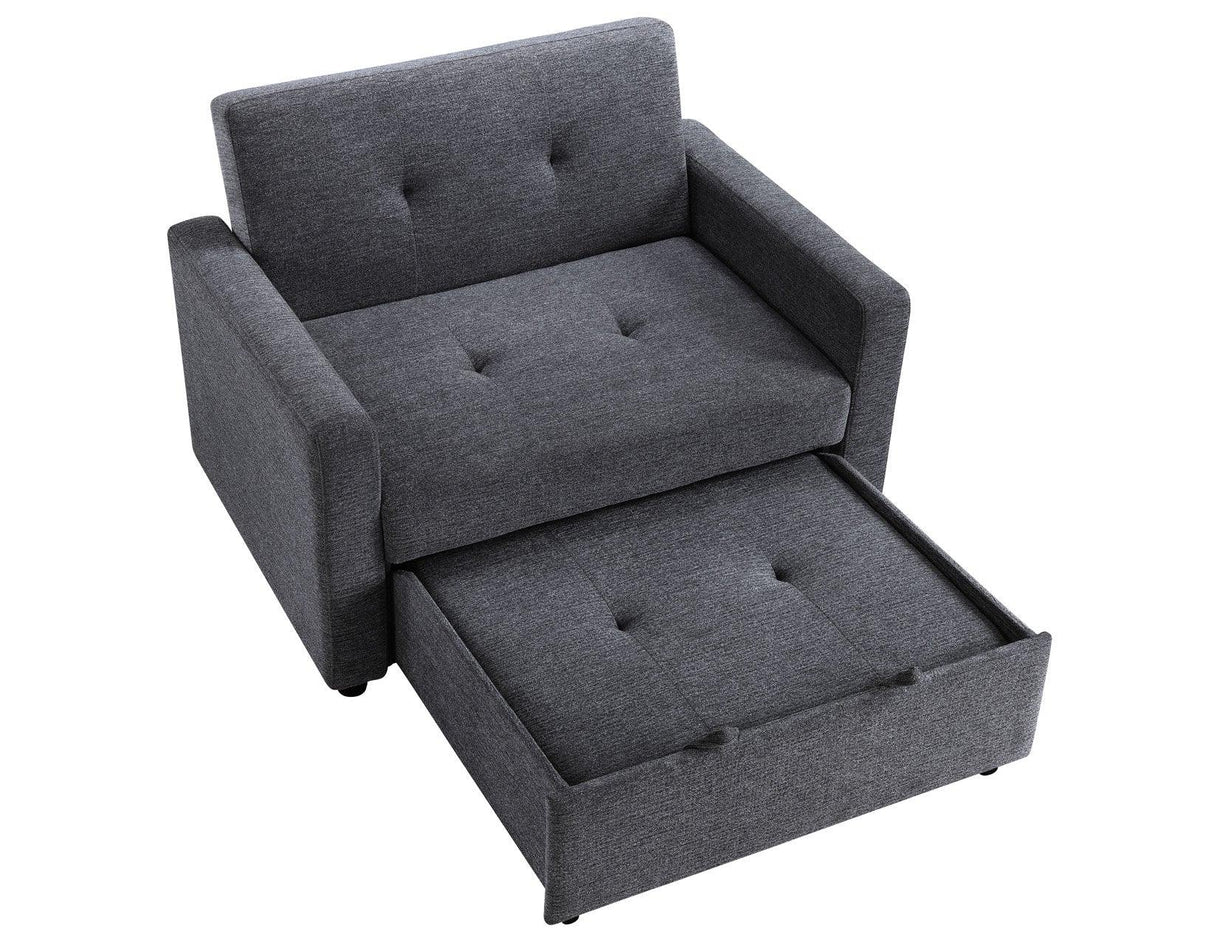 Noah Gray Convertible Sleeper Chair by Steve Silver at Eve Furniture