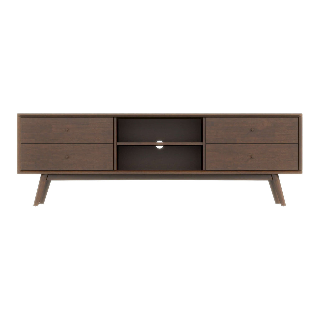 Caroline Mid Century Modern Style Walnut TV Stand Up To 72" by Ashcroft Imports at Eve Furniture