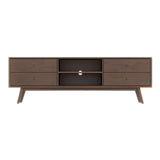 Caroline Mid Century Modern Style Walnut TV Stand Up To 72" by Ashcroft Imports at Eve Furniture