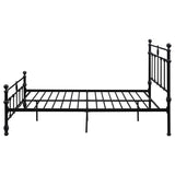 Novak Matte Black 48-inch Metal Eastern King Open Frame Bed by Coaster at Eve Furniture